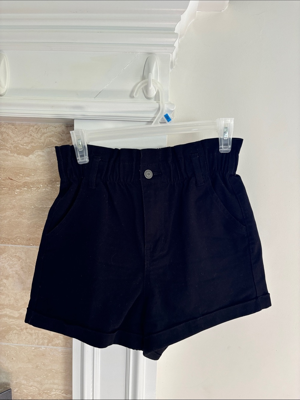 No Boundaries Black Denim Waist Jean Shorts
